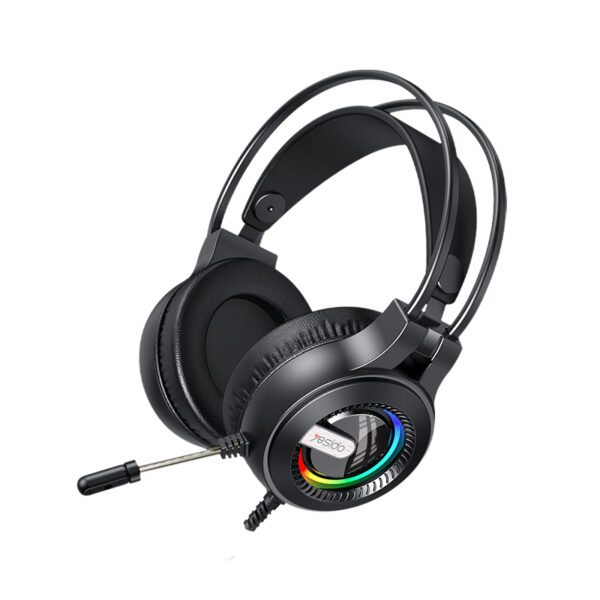 EK02 With RGB light professional bass gaming headset headphones with confortable metal earing