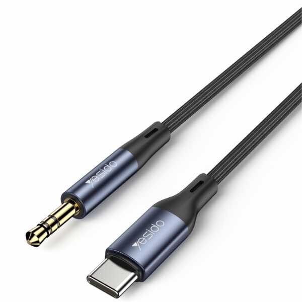 YAU36 Nylon Braid USB TC To 3.5mm Pin Audio Cable for Mobile Phone| Headphone USB C Aux Converter