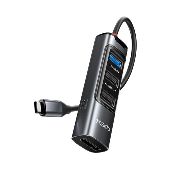 HB23 5 IN 1 USB C HUB | PD 100W For Laptop Tablet Mobile Phone Support OTG Function Adapter