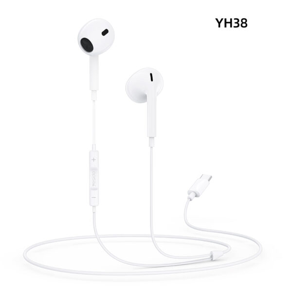 YH38 Earphone For Phone|High Quality Sound Earphones|With Microphone Wired Headset 3.5mm Earbuds