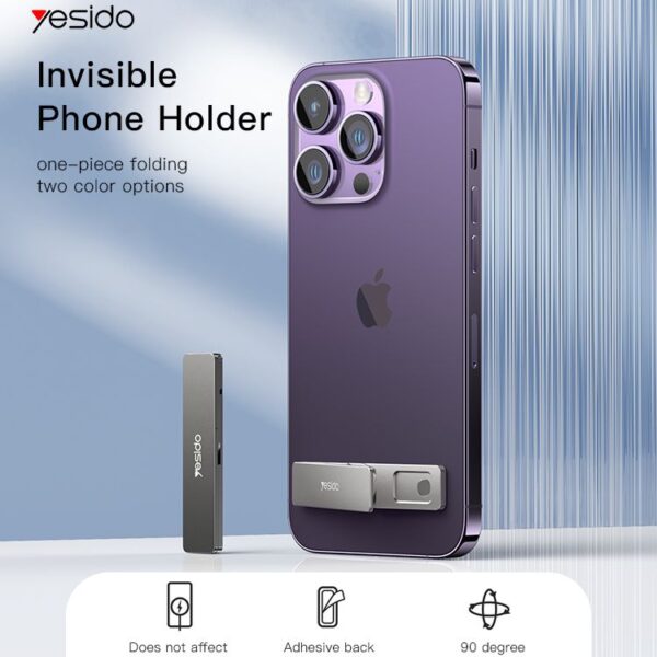 C182 Mini Metal Foldable Phone Holder | Convenient Invisible Foldable Mobile Phone