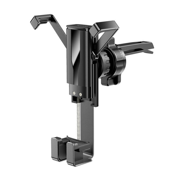C86 Universal Gravity Auto Bracket Lengthen Spring Clip Car Air Vent Phone Holder For Round Air Vent