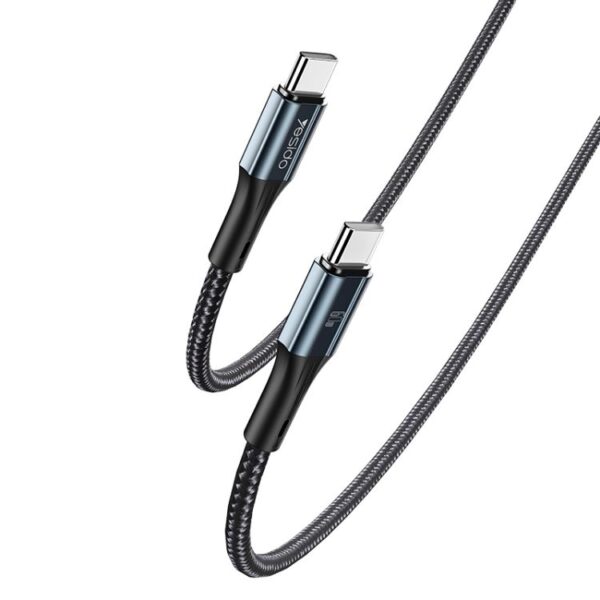 CA96 1.2M 60W (20V/3A) Nylon Braided Fast Charging Type-C to Type-C Data Cable