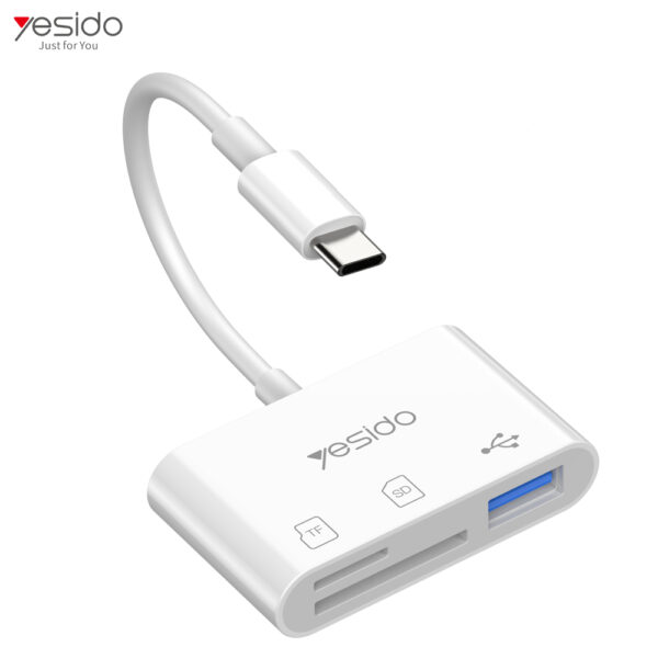 GS16 High Quality Type-C To USB 3.0 TF SD Card Slot & PD Quick Charge OTG Adapter