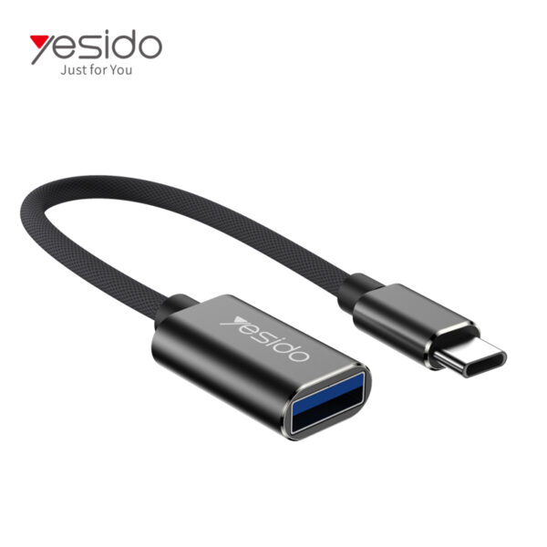 GS01 Mobile Phone Type-C Female USB Data Transmit Type-C to USB-A OTG Adapter