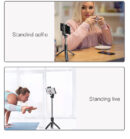 SF11 Flexible 5 Part Telescopic Triple Phone Holder Selfie Stick