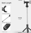 SF11 Flexible 5 Part Telescopic Triple Phone Holder Selfie Stick