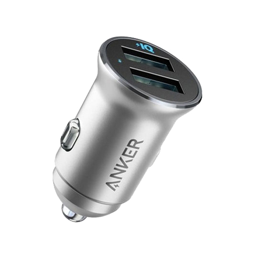 Anker PowerDrive 2 Alloy Ultra-Compact 24W Car Charger With 2 power Ports