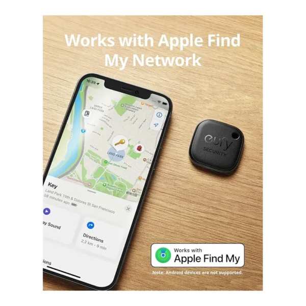 Anker Eufy Smart Track Link Bluetooth Item Finder and Key Finder | Apple Find My (iOS Only)