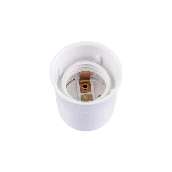 Lamp Holder E27 - body in white phenolic 4A