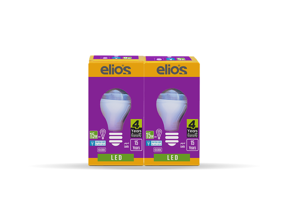 2x15-cool_940x Set of 2 LED BULB (A65) 15W Cool Daylight 6500 Kelvin E27 - Image 1