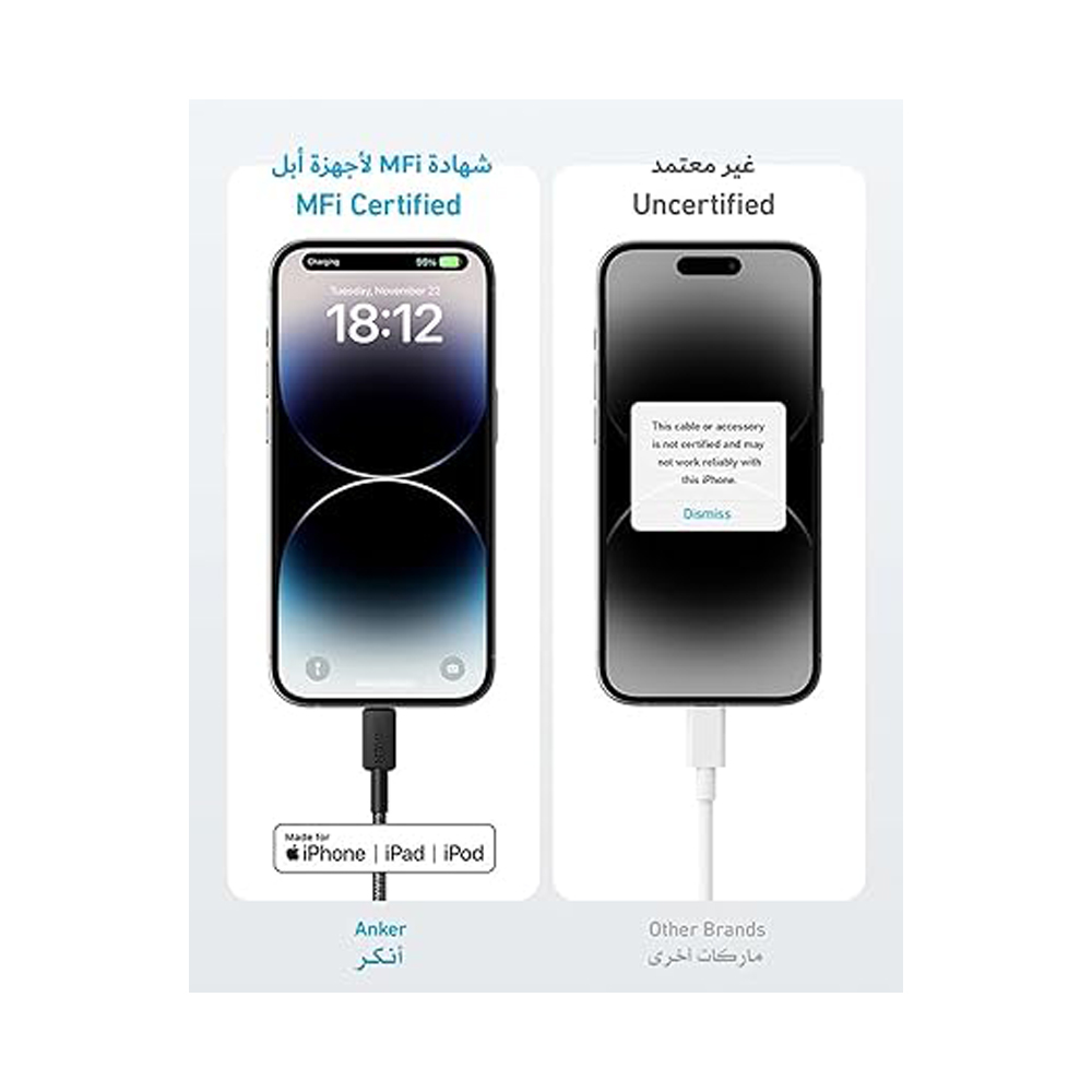 Anker-322-USB-C-to-Lightning-Braided-Cable-0.9m-4 Anker 322 USB-C to Lightning Braided Cable 0.9m - Image 1