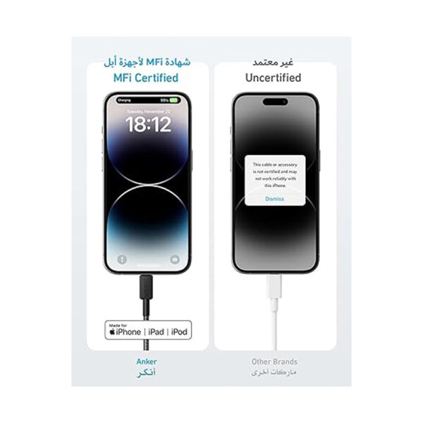 Anker 322 USB-C to Lightning Braided Cable 1.8m