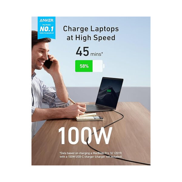 Anker PowerLine III USB-C to USB-C 100W Cable 1.8m