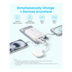 Anker Zolo 10,000 mAh Power Bank Built-In Dual USB-C Cable 35W