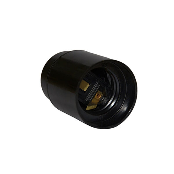 Lamp Holder E27 - body in black phenolic 4A