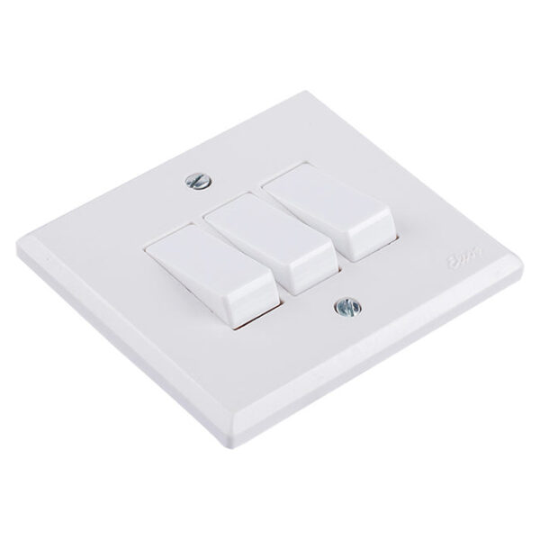 Three Single Pole One-Way Switches