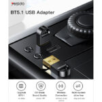 YAU34 Mini USB Bluetooth Adapter Receiver Wireless Mini USB Bluetooth 5.1 Receiver For Computer - Image 2