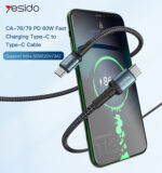 CA78 1.2M 60W Mobile Phone Tablet Laptop Fast Charging Type-C To Type-C Data Cable - Image 6