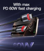 CA183 2M PD60W Fast Charging Type-C To Type-C 48-Strand Braided Cable Power LED Light Data Cable - Image 12