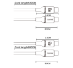 CA183 2M PD60W Fast Charging Type-C To Type-C 48-Strand Braided Cable Power LED Light Data Cable - Image 17