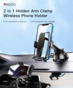 C189 15W Fast Charge|Smart Coil Sense Car Wireless Charger Phone Holder|Adjustable Air Vent Holder - Image 6