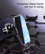 C189 15W Fast Charge|Smart Coil Sense Car Wireless Charger Phone Holder|Adjustable Air Vent Holder - Image 9