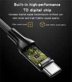 YAU42 Aluminum Alloy Built-in High-performance Type-C to 3.5MM AUX HD Call Audio Cable - Image 11
