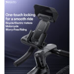 C331 Yesido 360 Degree Universal Ball Adjustment Mechanical Locking Stable Bicycle Phone Holder - Image 2
