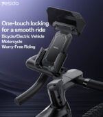 C331 Yesido 360 Degree Universal Ball Adjustment Mechanical Locking Stable Bicycle Phone Holder - Image 6