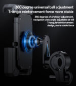 C331 Yesido 360 Degree Universal Ball Adjustment Mechanical Locking Stable Bicycle Phone Holder - Image 9