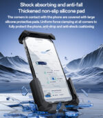 C331 Yesido 360 Degree Universal Ball Adjustment Mechanical Locking Stable Bicycle Phone Holder - Image 12