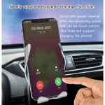 C78 Air Vent Touch Control Phone Holder Fast Charging Mount 15W Qi Wireless Mobile Phone Charger - Image 3
