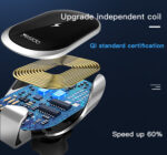 C78 Air Vent Touch Control Phone Holder Fast Charging Mount 15W Qi Wireless Mobile Phone Charger - Image 10