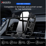 C100 Universal Angle Adjustable Support Gravity Mobile Phone Car Air Vent Phone Holder - Image 2