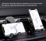 C100 Universal Angle Adjustable Support Gravity Mobile Phone Car Air Vent Phone Holder - Image 10