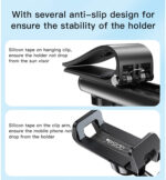 C194 Car Phone Mount | Sun Visor Phone Holder for Car|Universal Clip 360 Adjustable Cellphone Stand - Image 13