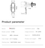 C166 High Quality Universal Adjustable Gravity Sensor Magnetic Suction Car Air Vent Phone Holder - Image 8