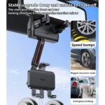 C265 360°Adjustable Rotation Length Adjustable Rearview Mirror Car Phone Holder - Image 4