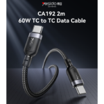 CA192 2M PD 60W Fast Charging Type-C To Type-C Max With 480Mbps Data Transfer Braided Data Cable - Image 2