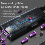 YAU22 Aluminum Alloy 2 in 1 Type-C To Type-C And 3.5mm Audio Splitter Adapter - Image 13