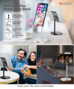 C70 Universal Fold Flexible Adjustable Telescopic Phone Holder | Table Phone Holder - Image 6
