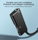 YAU22 Aluminum Alloy 2 in 1 Type-C To Type-C And 3.5mm Audio Splitter Adapter - Image 15