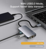 HB15 Usb Type C Hub 6 In 1 Usb Hub Multi Function Adapter Docking Station for Type C Windows Laptops - Image 13