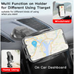 C99 Universal 360 Rotating Flexible Dashboard Truck Mobile Phone Holder For Car - Image 4