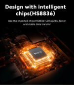 HB21 Aluminum Alloy PD100W Fast Charging Type-C/USB To PD100W + RJ45 + 3 USB Functional USB Hub - Image 14