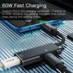 YAU23 2 In 1 Mobile Phone Jack Audio Splitter Converter Adapter Type-C To 3.5Mm Audio Adapter - Image 10