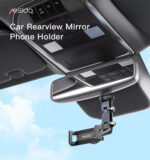 C192 Rearview Mirror Mobile Phone Car Holder | Universal 360 Rotating Car Phone Holder - Image 6