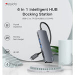 HB11 Aluminum Alloy Laptop Computer Functional Video USB TF/SD Card Slot Type-C HUB Splitter Adapter - Image 2