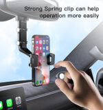C192 Rearview Mirror Mobile Phone Car Holder | Universal 360 Rotating Car Phone Holder - Image 12